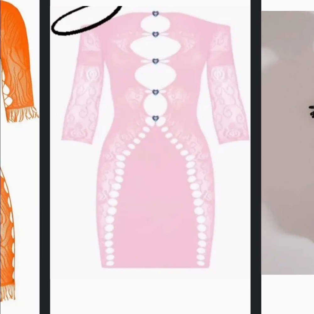 Pink poster girl dress